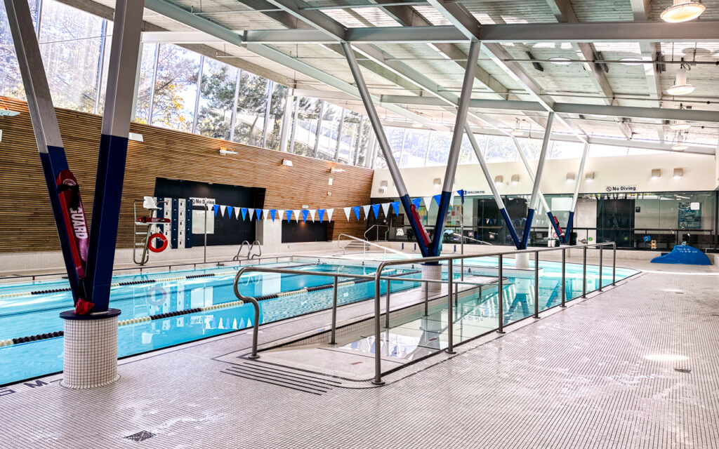 Pool Deck and Accessible Ramp at Cummer Park Community Recreation Centre